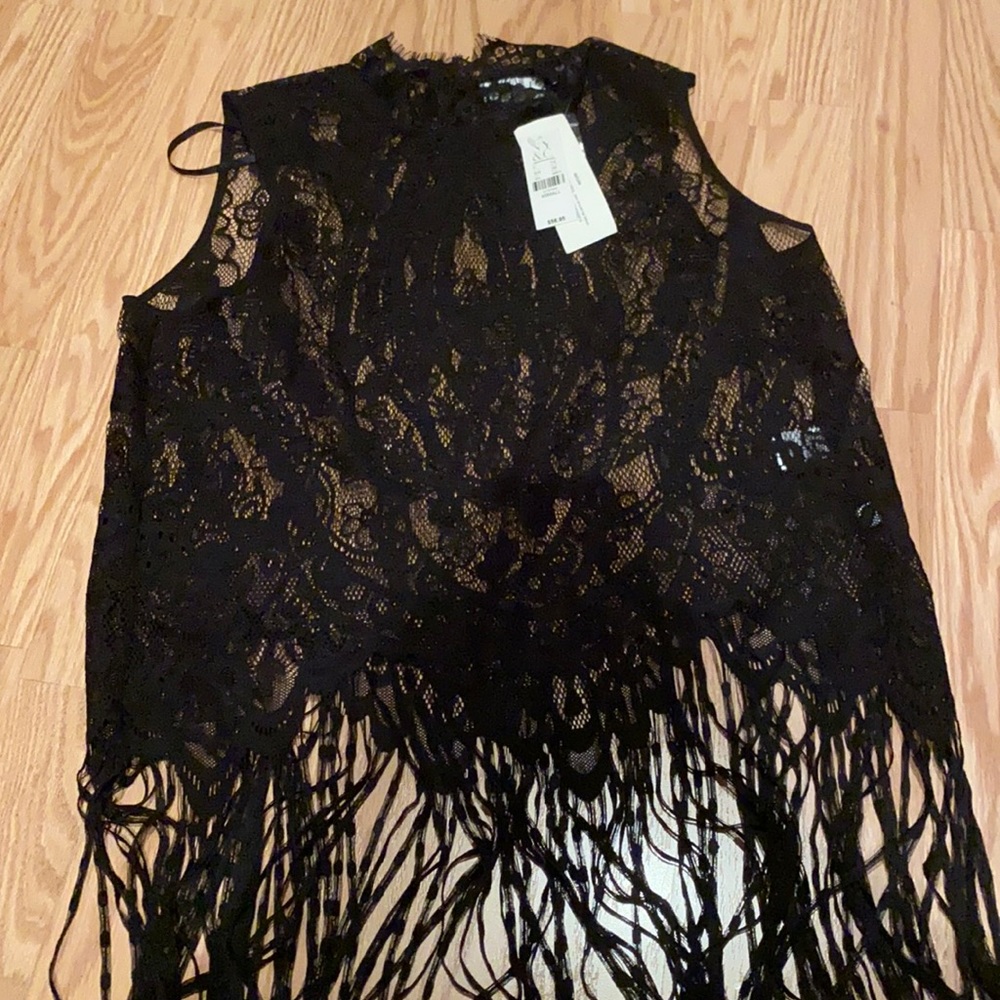 fringe Lace Top
